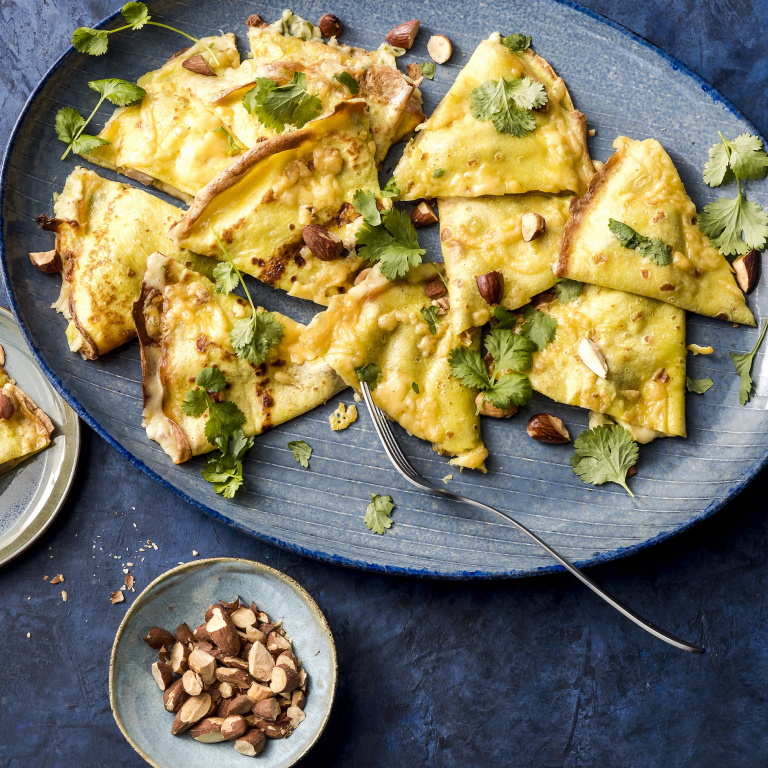 currycrêpes met Beemster Belegen kaas