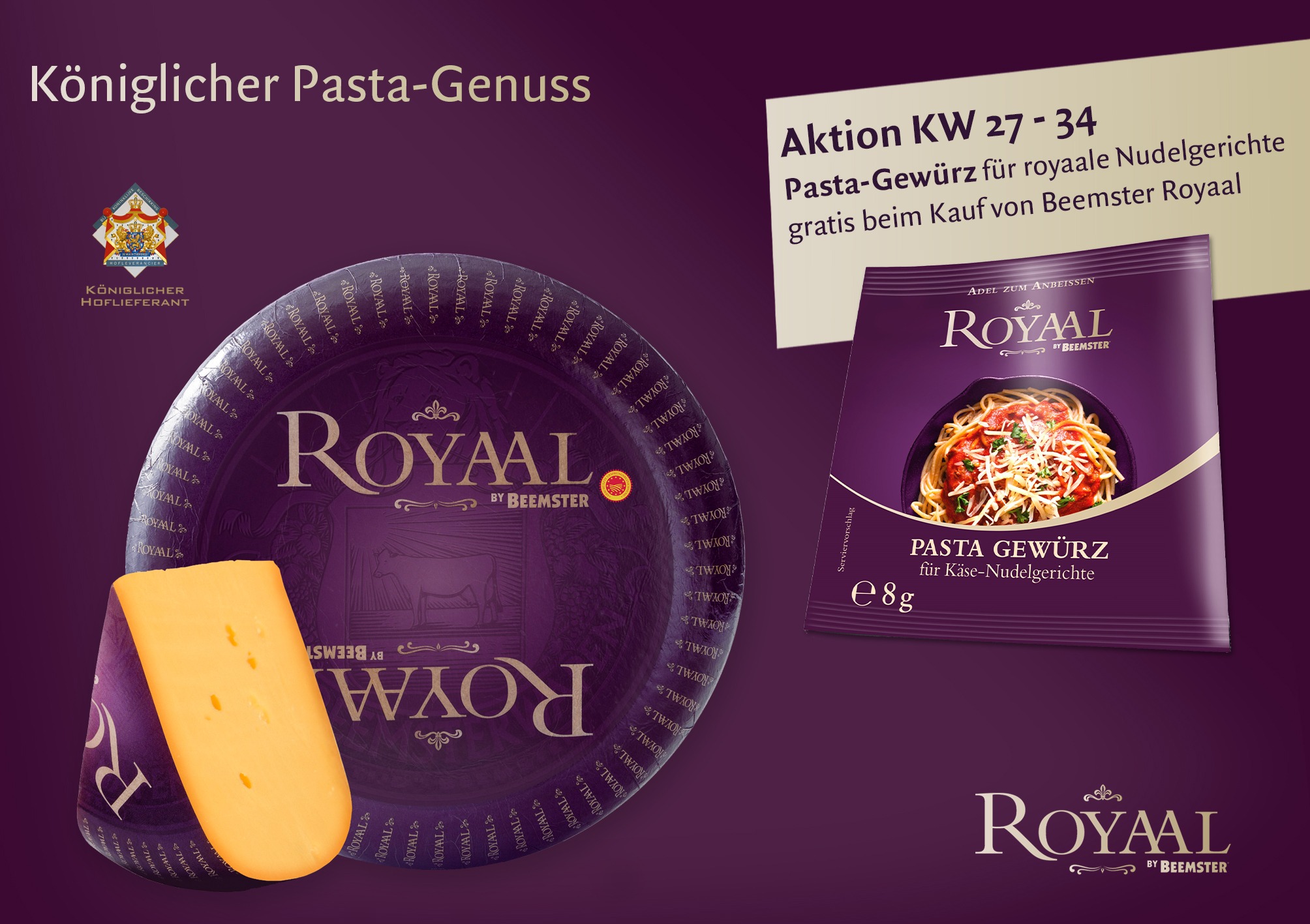 königlicher pasta-genuss mit beemster royaal