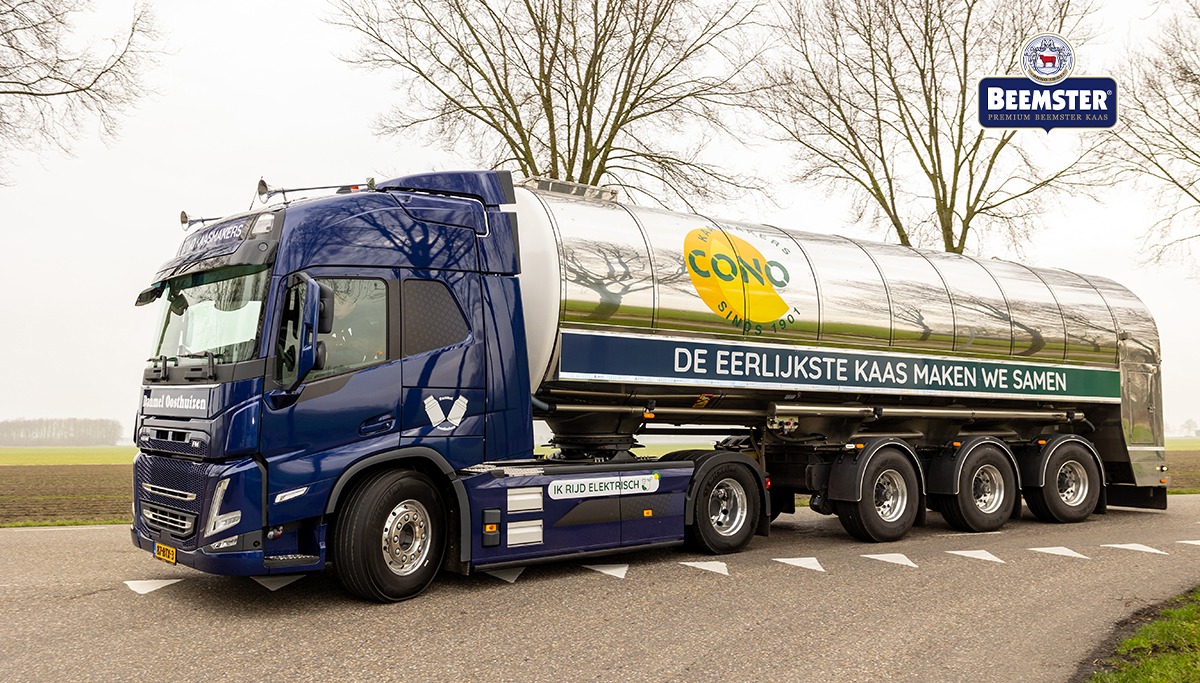 erstes vollelektrisches milchsammelfahrzeug der niederlande